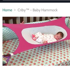 New baby hammock gray and purple